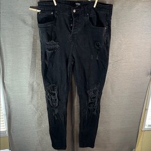 Men's BOOHOOMAN Distressed Skinny Jeans with stretch size 44